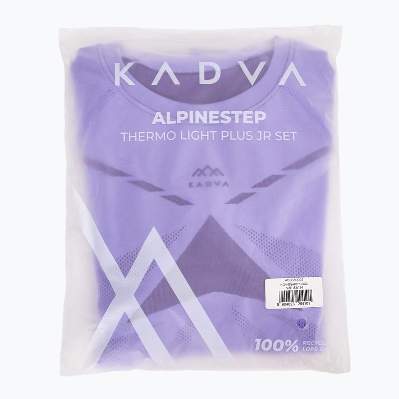 Детски комплект термобельо KADVA ALPINESTEP THERMO LIGHT PLUS purple 12