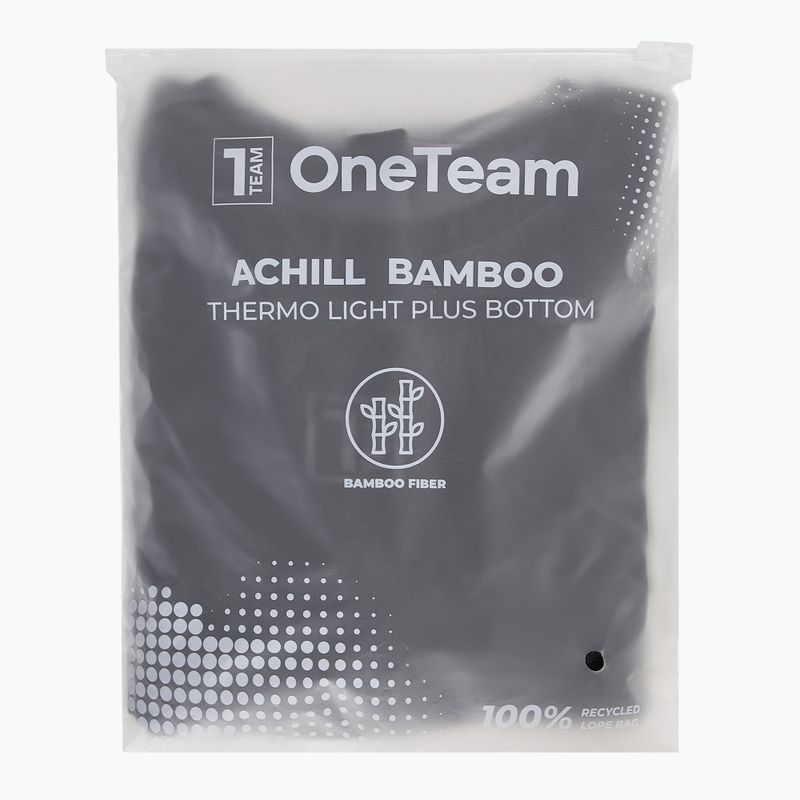 Мъжки термоактивни панталони OneTeam ACHILL BAMBOO THERMO LIGHT PLUS black 7