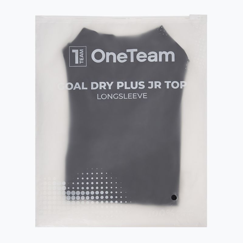 Детска термоактивна блуза с дълъг ръкав OneTeam GOAL DRY PLUS черна 9
