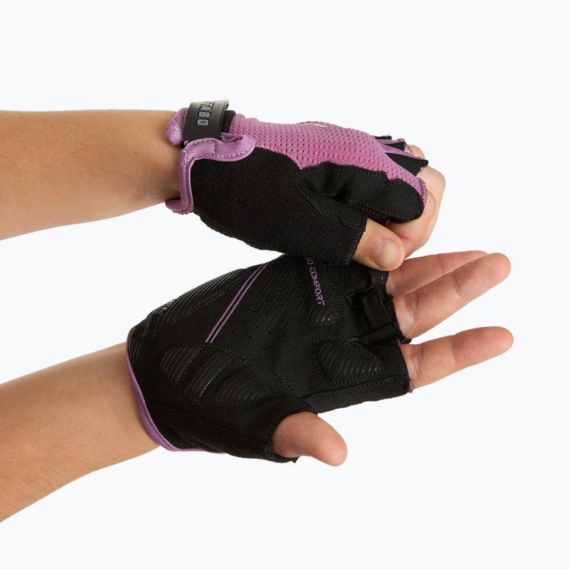 Детски ръкавици за колоездене ATTABO Vito JRG с гел, устойчиви на удар, розово/черно 2