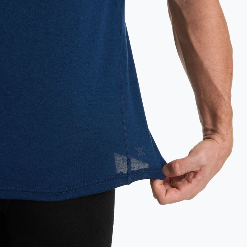 Мъжка термотениска WOOLCANO Merino 100% TEE0546 navy blue 6