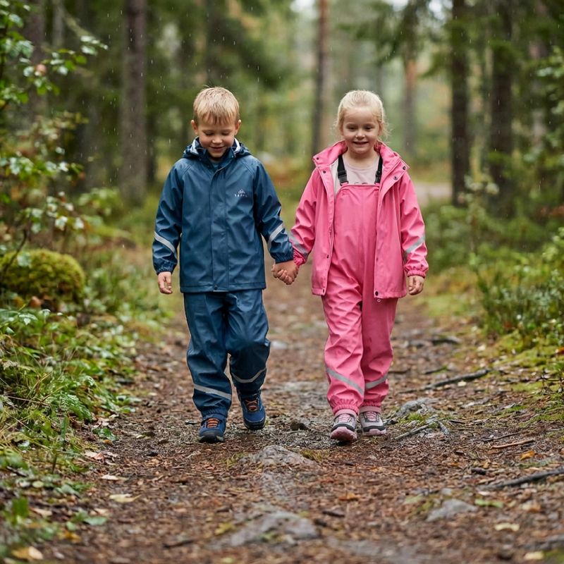 Детско яке за дъжд KADVA AquaLock JR pink 10