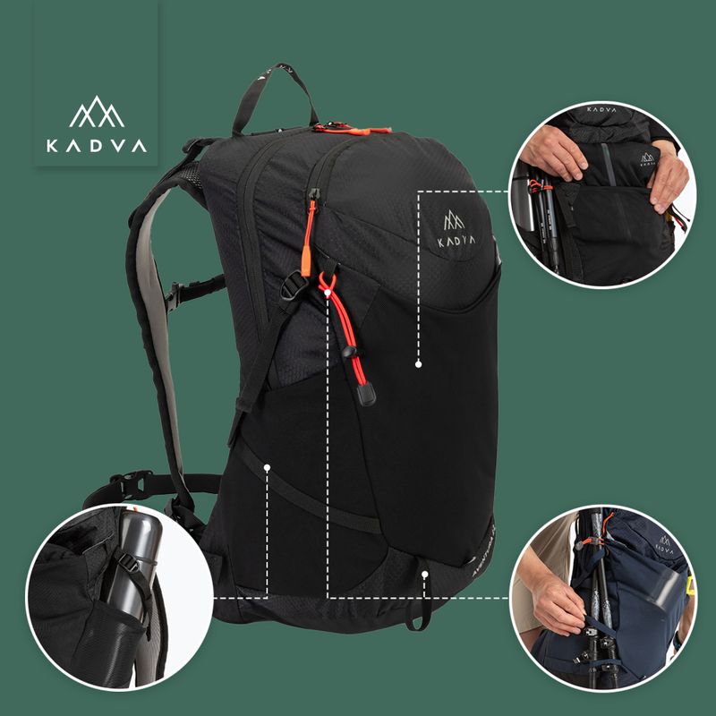 KADVA Aventura 22 л туристическа раница черна 20