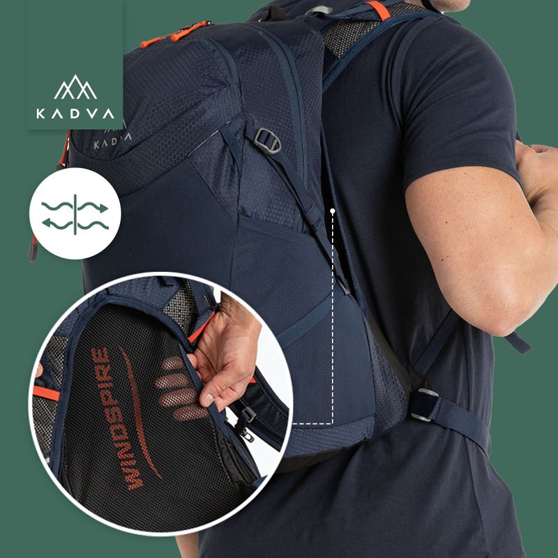 Туристическа раница KADVA Aventura 22 л стоманено синьо 30