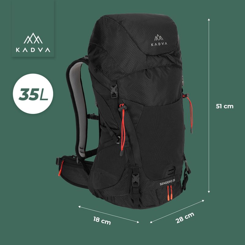 Туристическа раница KADVA Sendero 35 л черна 21