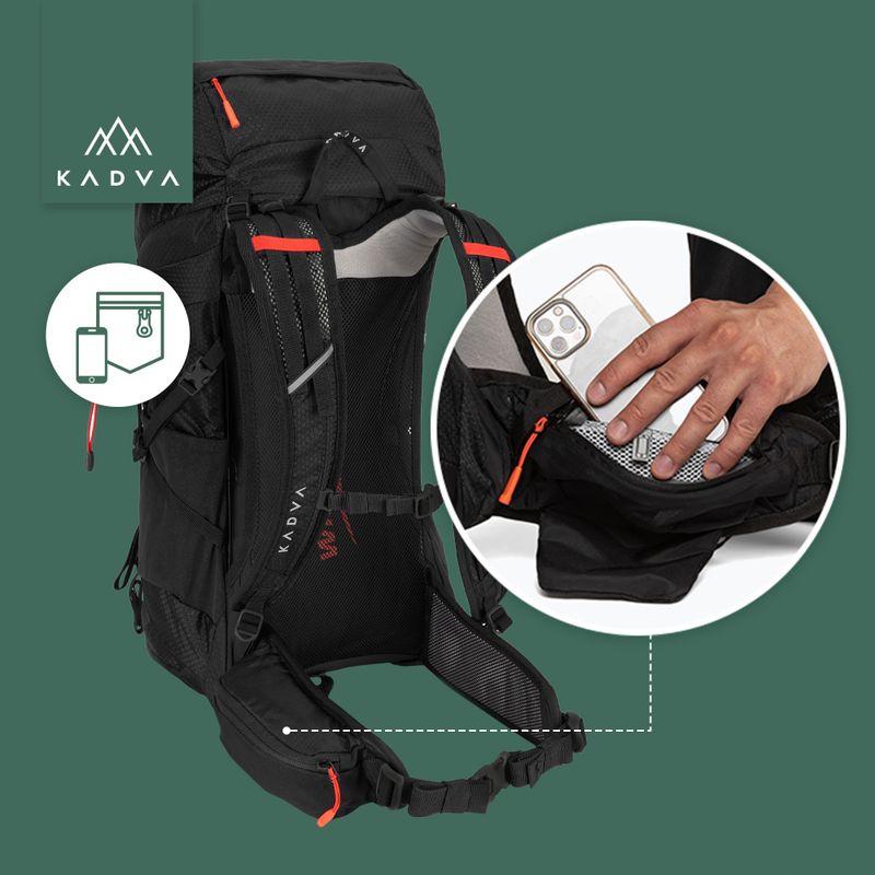 Туристическа раница KADVA Sendero 35 л черна 24