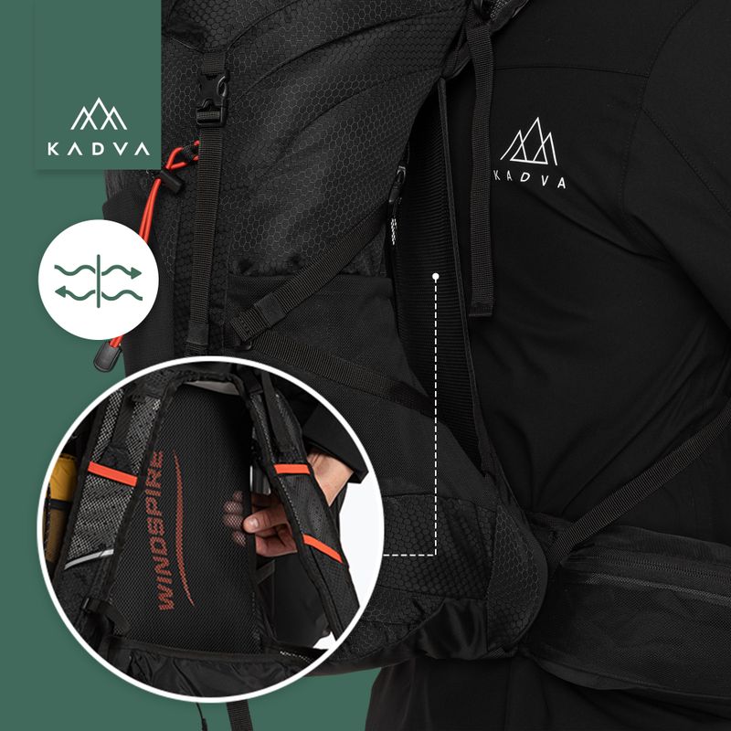 Туристическа раница KADVA Sendero 35 л черна 28