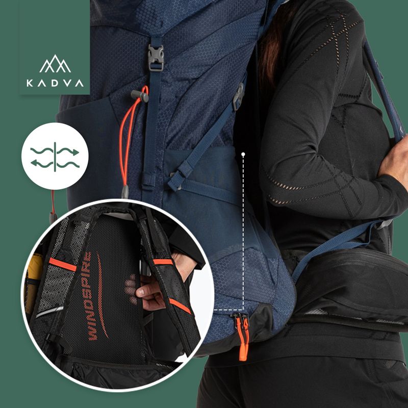 Туристическа раница KADVA Sendero 35 л стоманено синьо 26