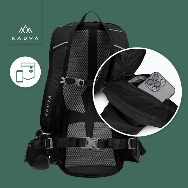 KADVA Escapada 30 л туристическа раница черна 26