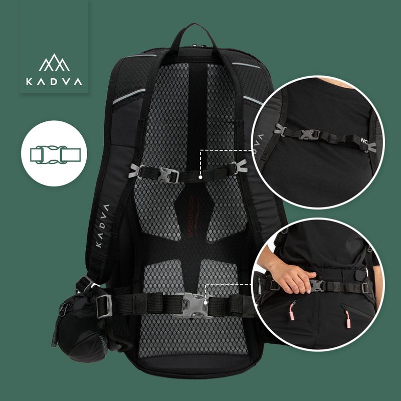 KADVA Escapada 30 л туристическа раница черна 27