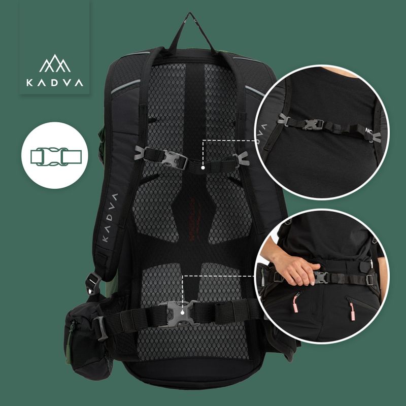 Туристическа раница KADVA Escapada 30 л зелена 27