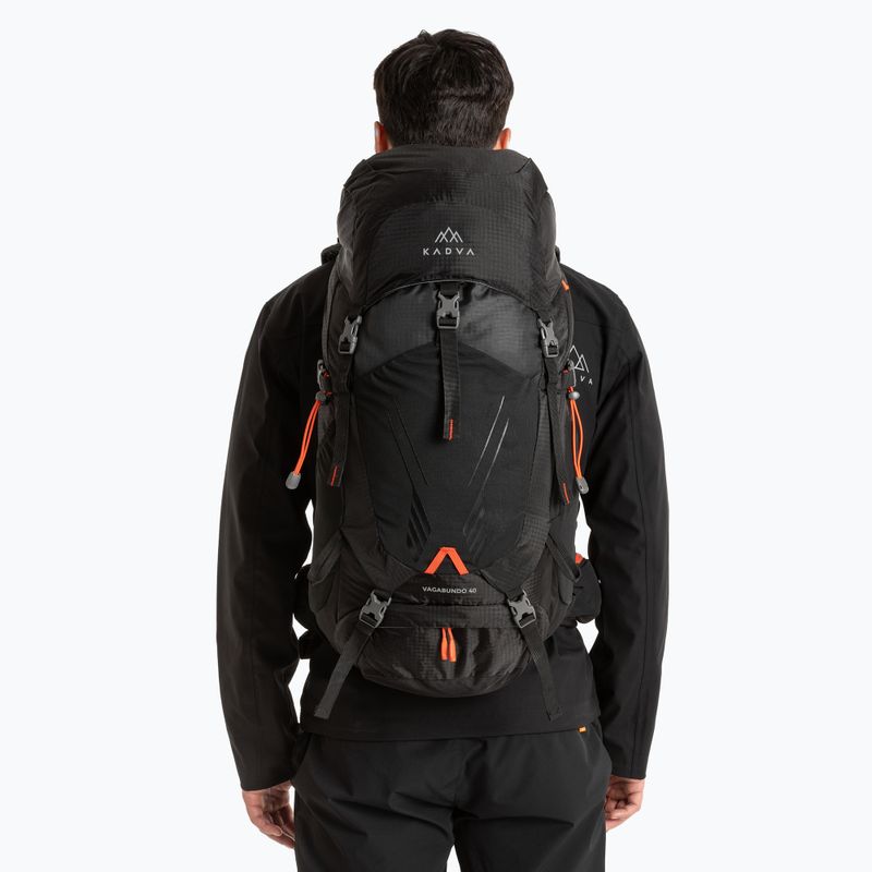 Туристическа раница KADVA Vagabundo 40 л черна 11