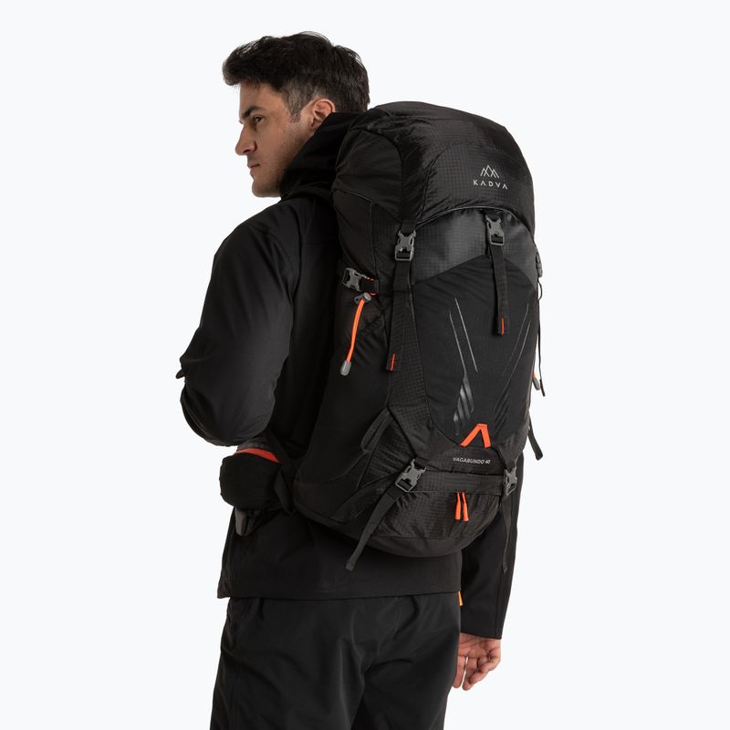 Туристическа раница KADVA Vagabundo 40 л черна 12