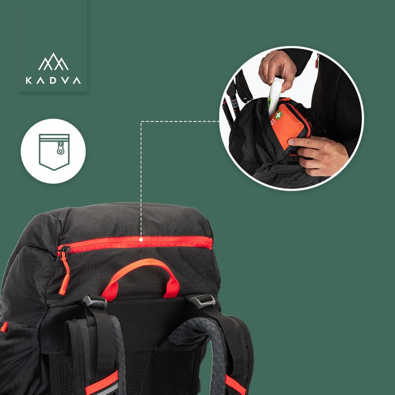 Туристическа раница KADVA Vagabundo 40 л черна 27