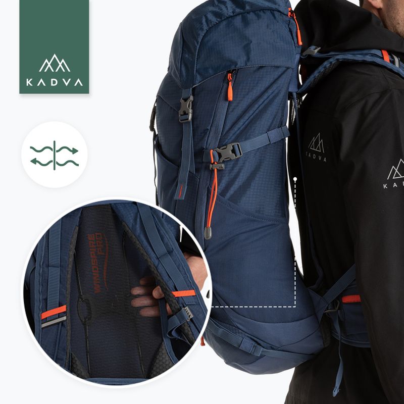 Туристическа раница KADVA Vagabundo 40 л синя 26