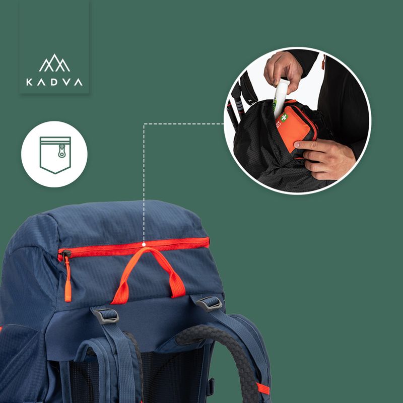 Туристическа раница KADVA Vagabundo 40 л синя 27
