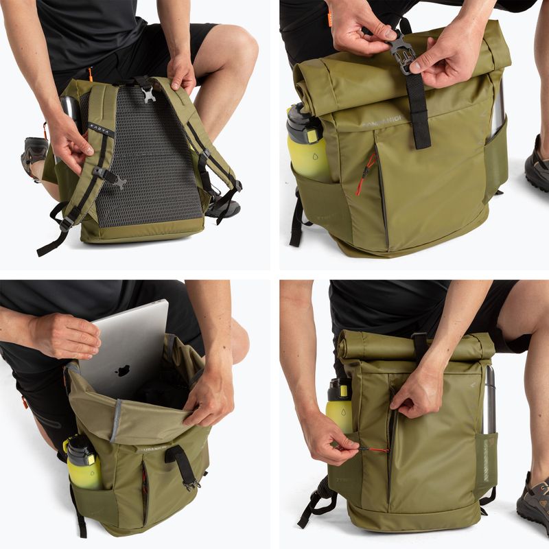 KADVA Companion 20 л градска раница в цвят каки 12