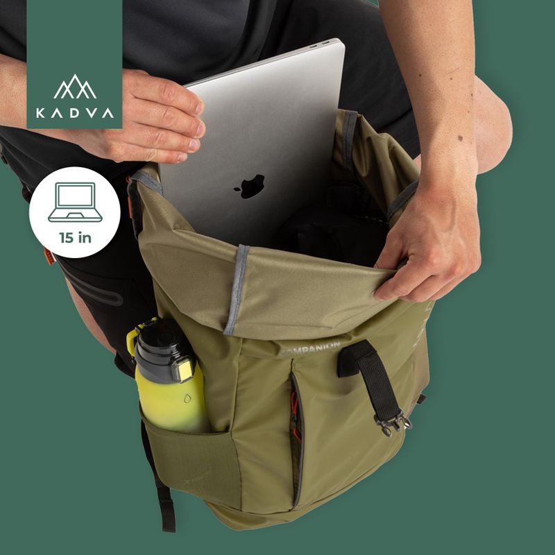 KADVA Companion 20 л градска раница в цвят каки 20