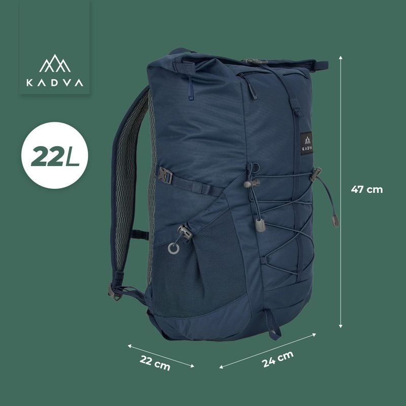 KADVA CityQuest 22 л градска раница тъмно синьо 23