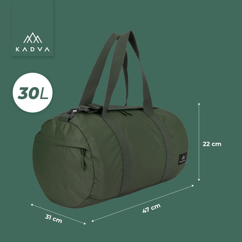 Тренировъчна чанта KADVA CityQuest 30 л зелена 10