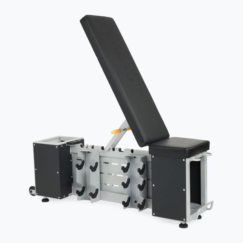 XTREXO Съхранение Регулируема пейка за обучение черна