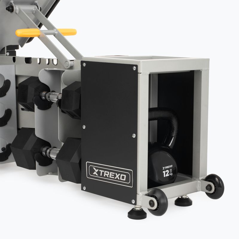 XTREXO Съхранение Регулируема пейка за обучение черна 14