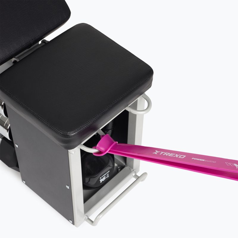 XTREXO Съхранение Регулируема пейка за обучение черна 15