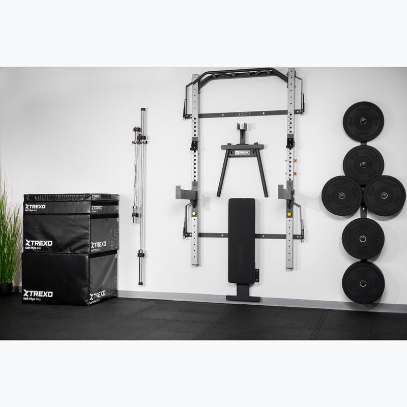 Стенна клетка TREXO Mercury с пейка и стойка за плочи черна 10