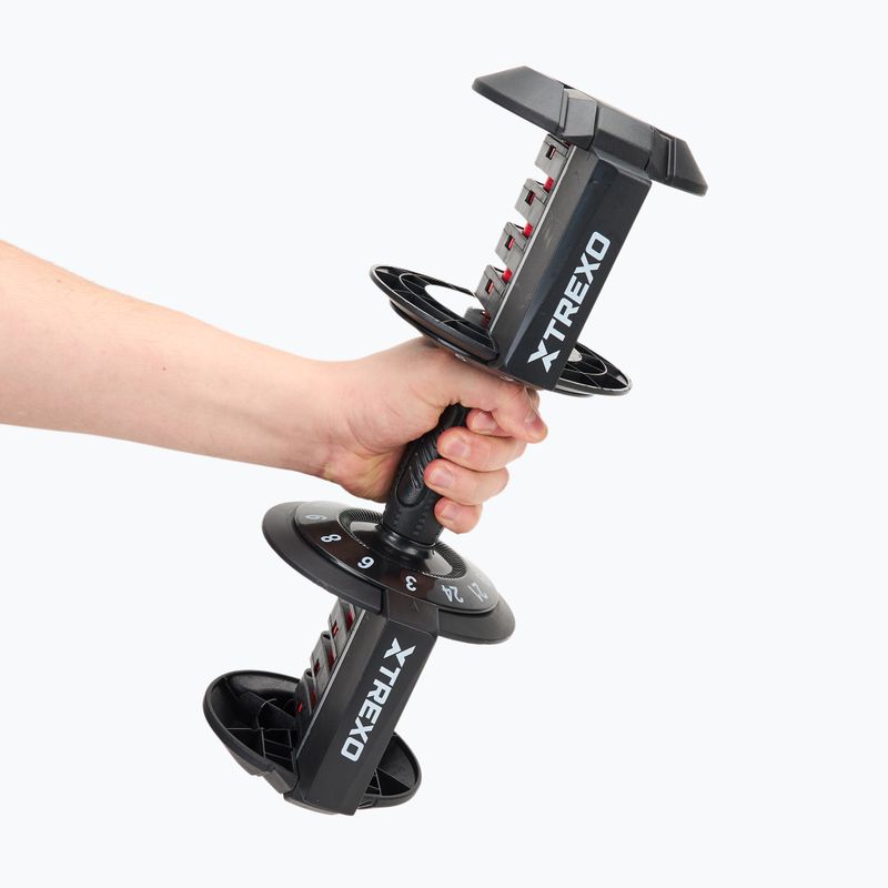 Дръжка XTREXO за регулируеми дъмбели 24 kg TXO-B4W002-B black 6