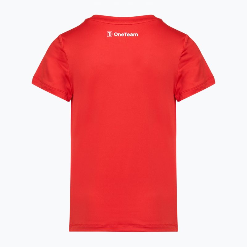 Детски футболен комплект OneTeam Precision Set тениска и шорти червен 9