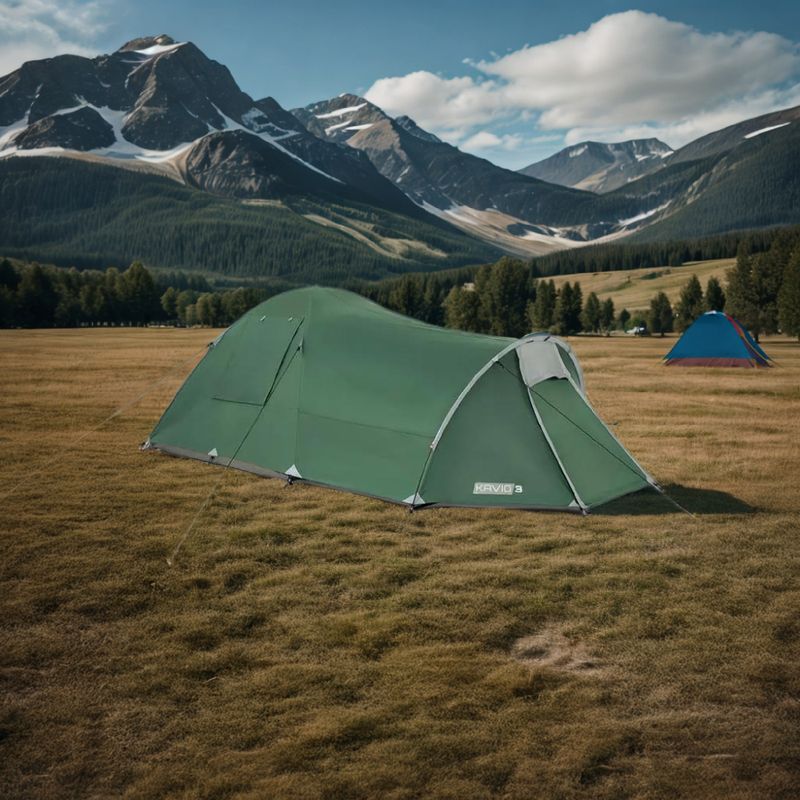 KADVA Палатка за къмпинг за 3 човека Kavio 3 green 22