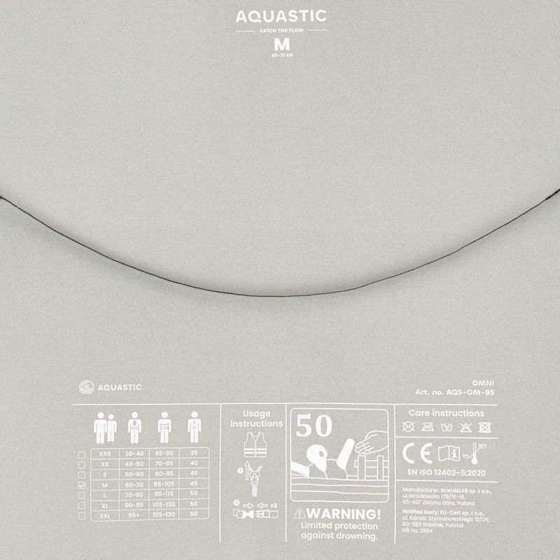 Жилетка за спускане AQUASTIC Omni 50N черна 6