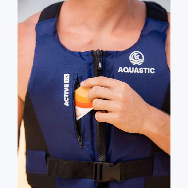 AQUASTIC Active 50N предпазна жилетка синя 9