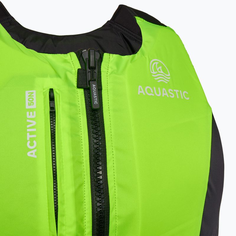 AQUASTIC Active 50N жълта предпазна жилетка 3