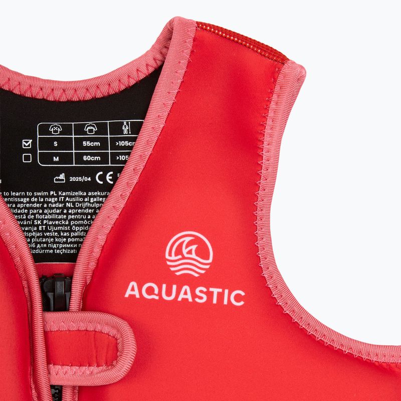 Детска спасителна жилетка AQUASTIC Junior dark pink 6