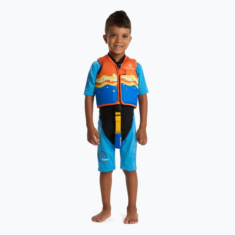 Спасителна жилетка AQUASTIC Junior orange/blue 4