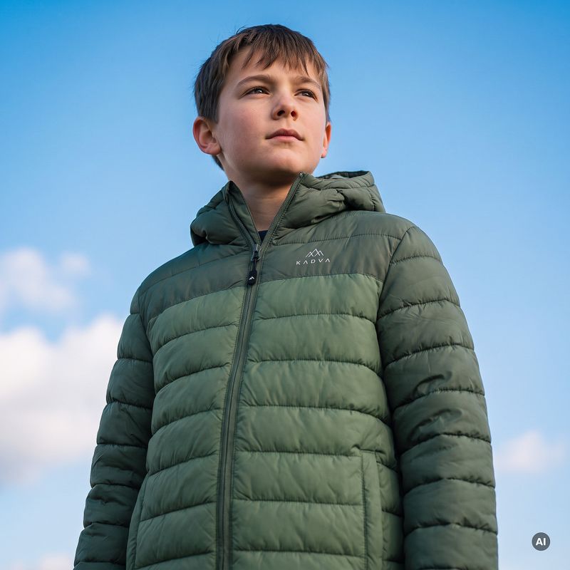 Детско зимно яке KADVA Snoway JRG зелено 6