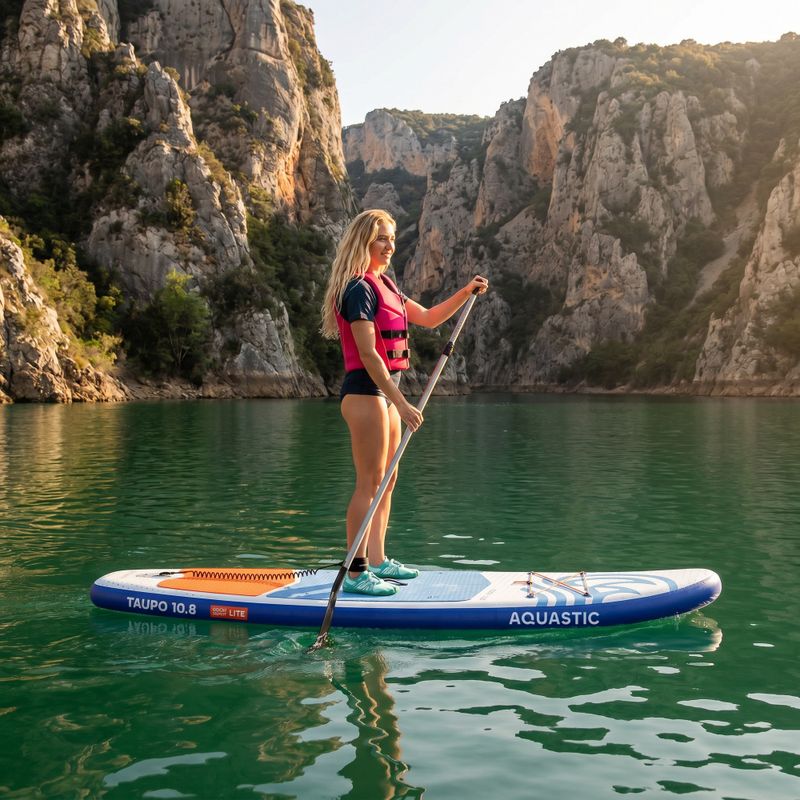 Комплект надуваема дъска SUP AQUASTIC Taupo 10'8" allround blue 20