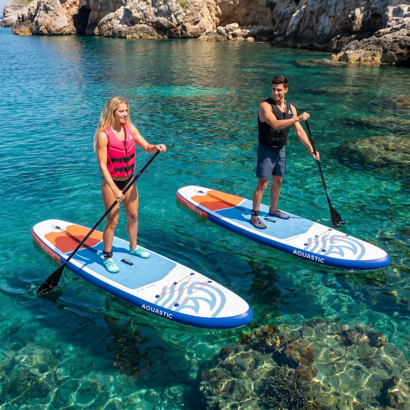 Комплект надуваема дъска SUP AQUASTIC Taupo 10'8" allround blue 21
