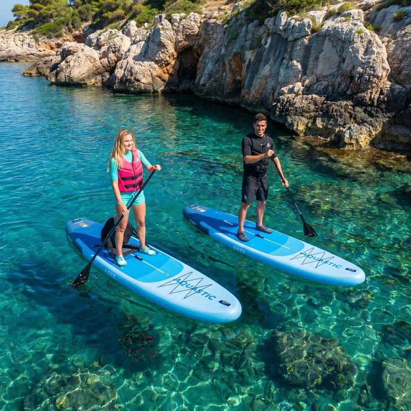 Комплект надуваема дъска SUP Este 12'0" синьо 23
