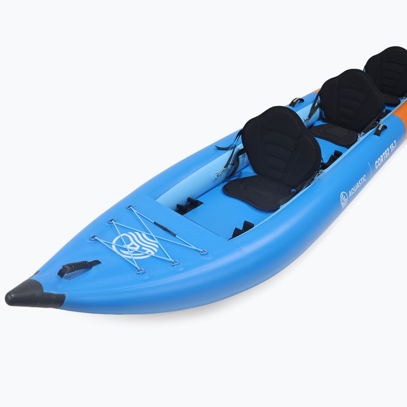 Надуваем каяк 3-местен AQUASTIC Cortez 15'7" hybrid blue 6