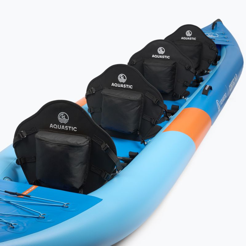 Надуваем каяк 4-osobowy AQUASTIC Cortez 16'9" hybrid blue 12