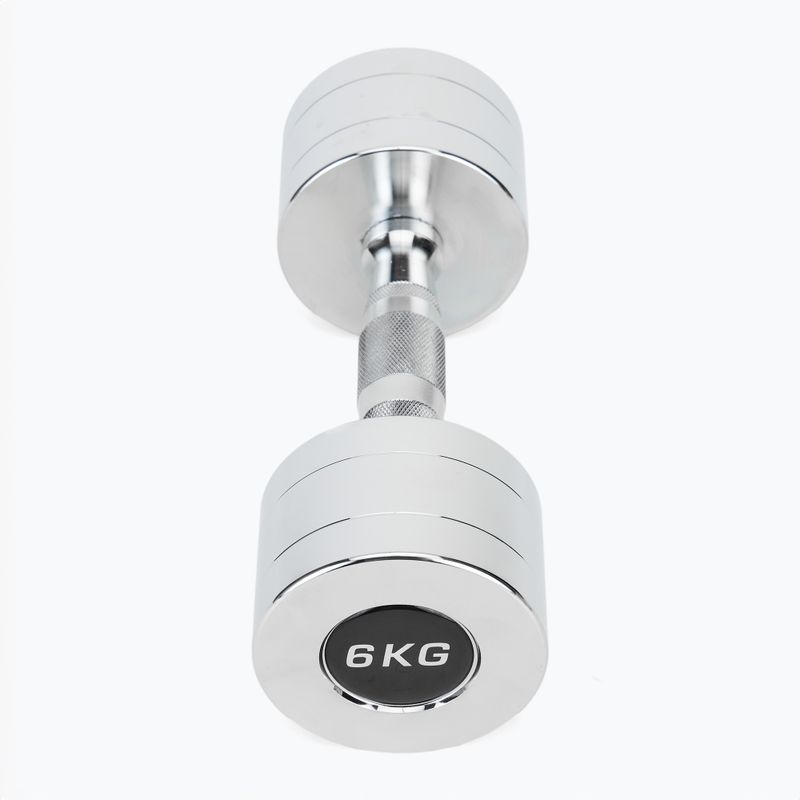 Хромирани дъмбели XTREXO 2x6 kg silver 3