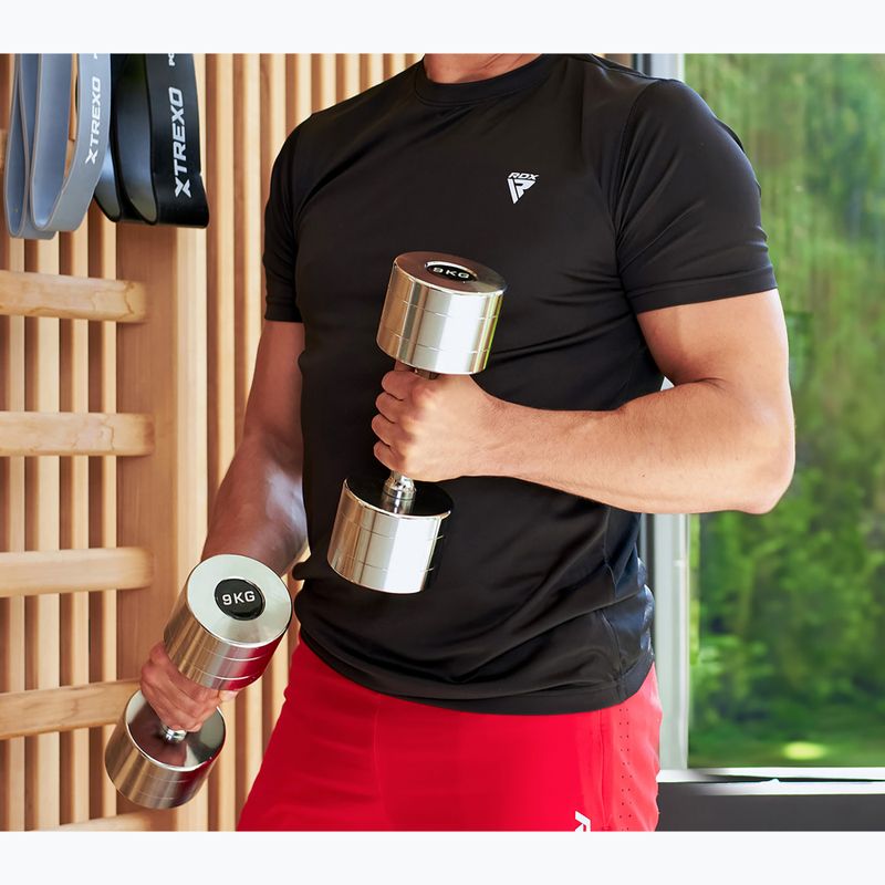 Хромирани дъмбели XTREXO 2x9 kg silver 7