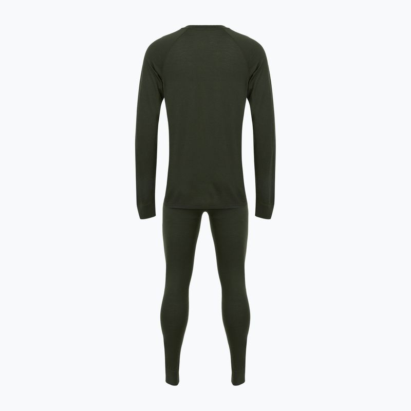 Мъжки комплект термобельо WOOLCANO Merino 100% SET0540 green 12