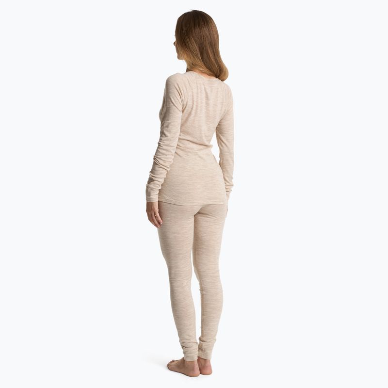 Дамски комплект термобельо WOOLCANO Merino 100% SET0543 beige 2