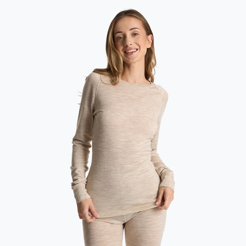 Дамски комплект термобельо WOOLCANO Merino 100% SET0543 beige 3