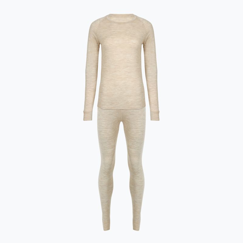 Дамски комплект термобельо WOOLCANO Merino 100% SET0543 beige 10