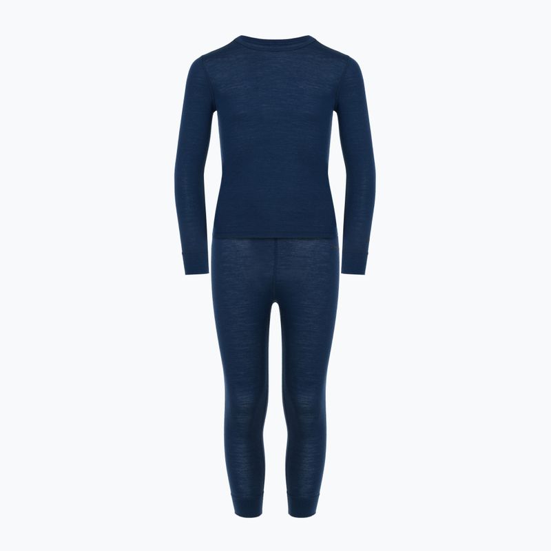 Детски комплект термобельо WOOLCANO Merino 100% SET0683 navy blue 2