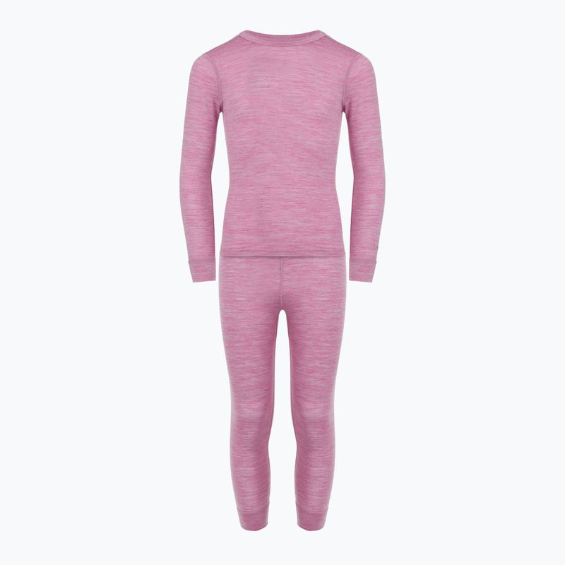 Детски комплект термобельо WOOLCANO Merino 100% SET0683 purple 2